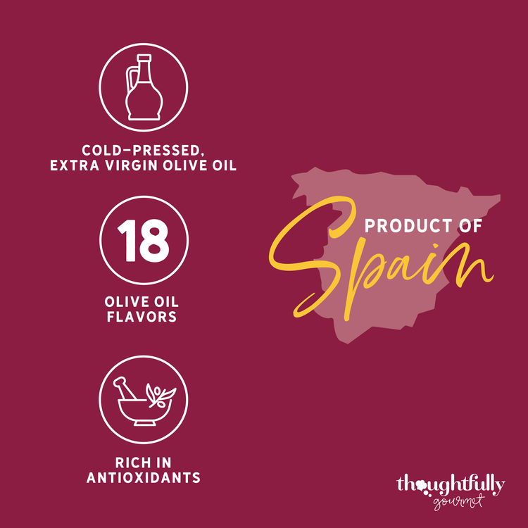 infographic for gourmet olive oil sampler pack