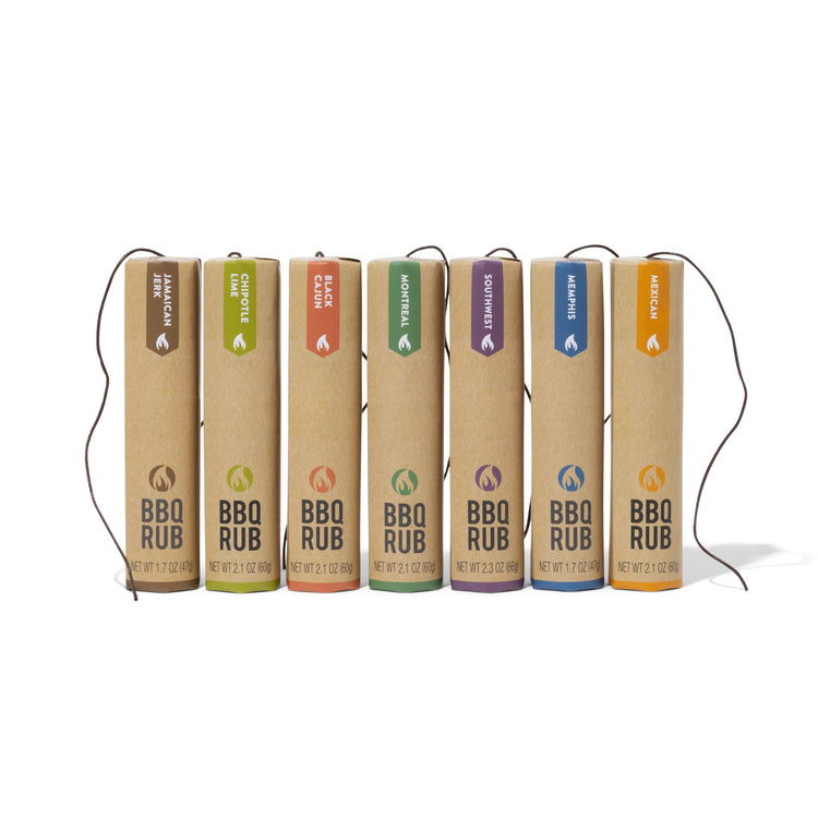 bbq rubs bottles packed