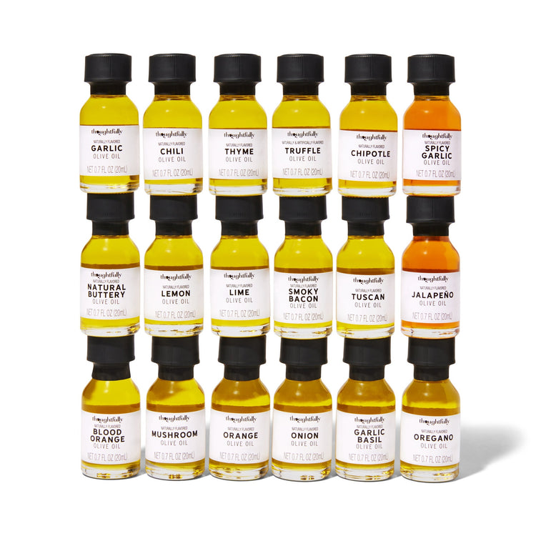 bottles of olive oil gift set
