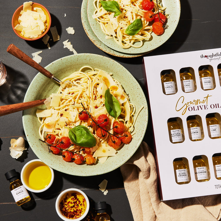 gourmet olive oil gift set with pasta