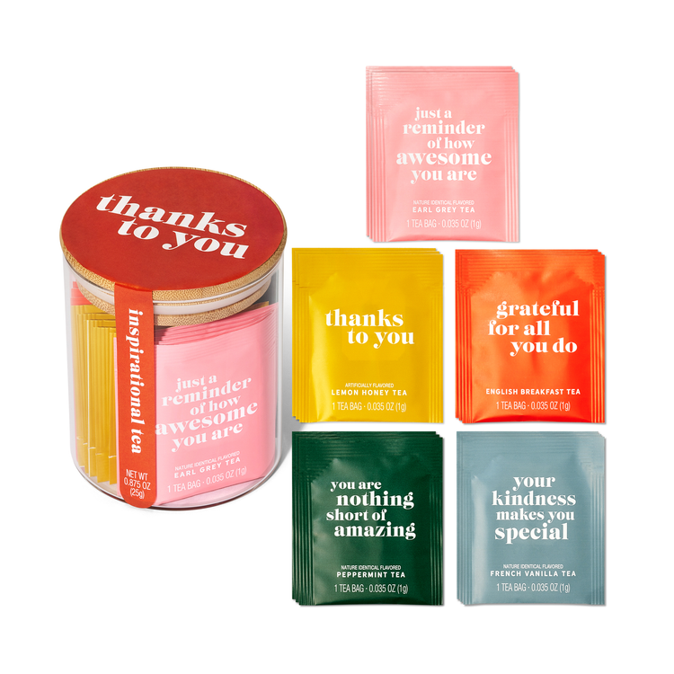 thank you tea affirmation gift set