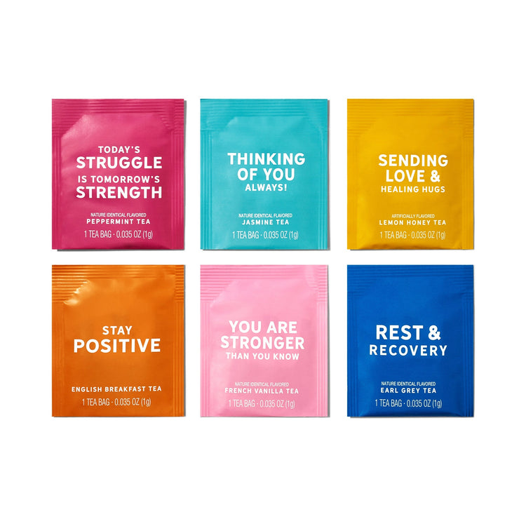 get well tea affirmation packets