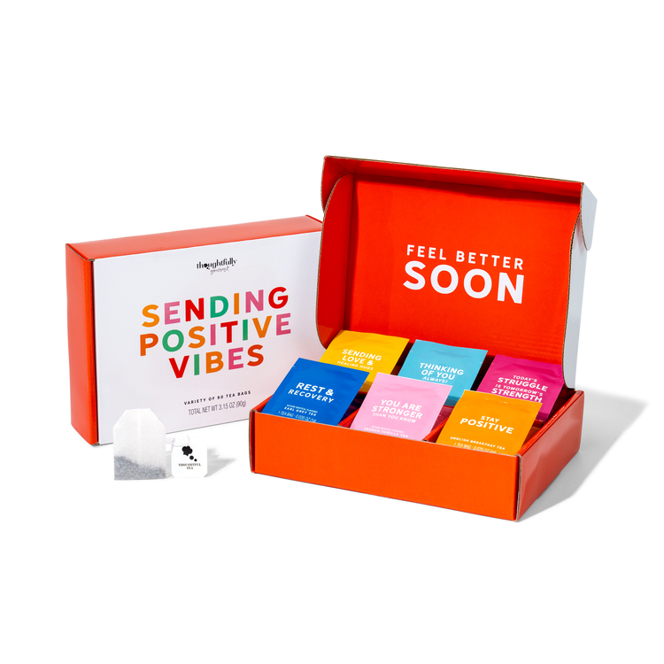 get well tea affirmations gift set
