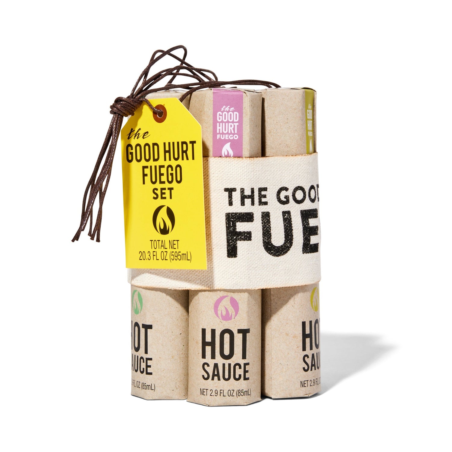 The Good Hurt Fuego Hot Sauce Sampler gift set