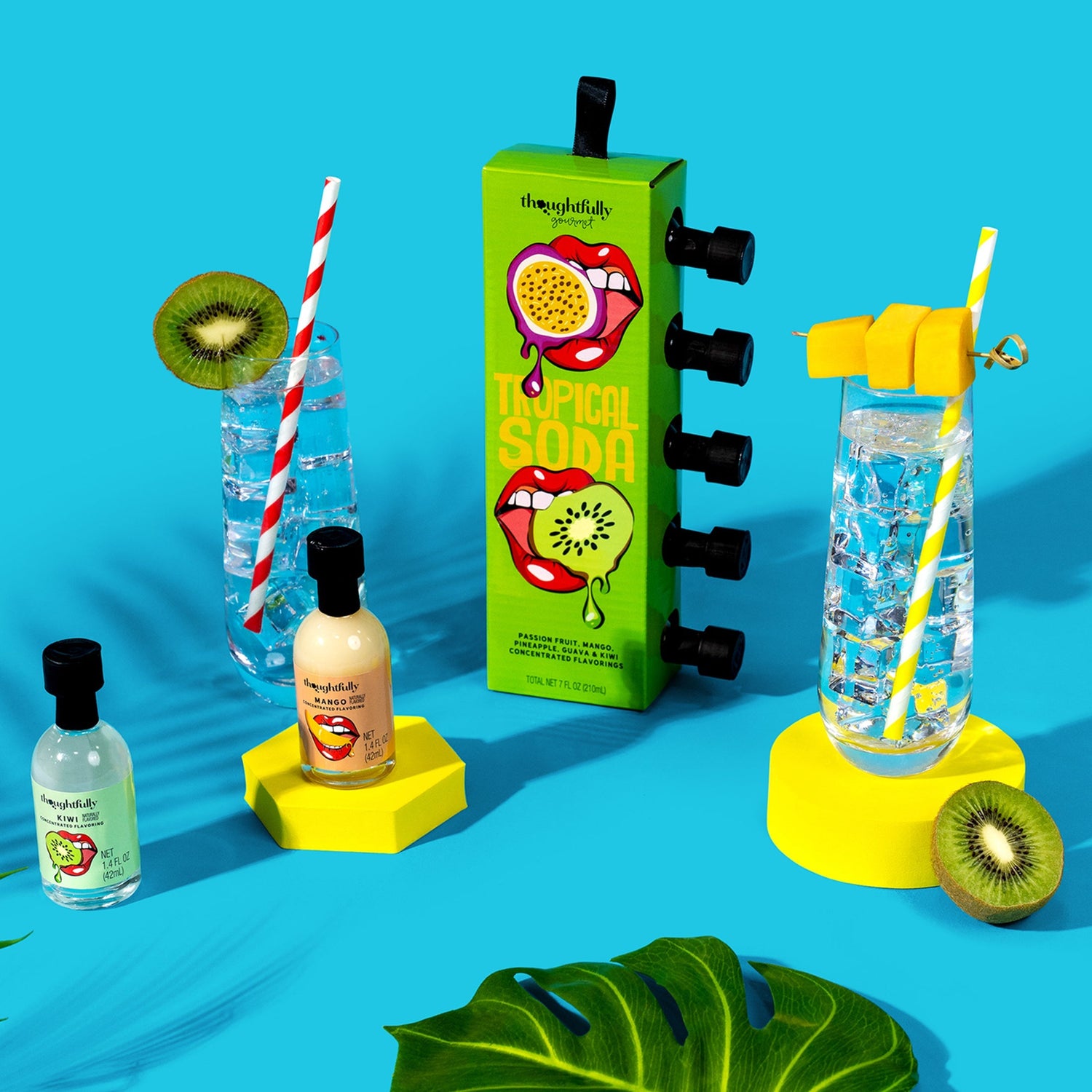 tropical soda water flavoring gift set